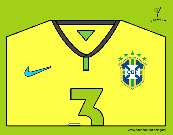 Camiseta del mundial de fútbol 2014 de Brasil