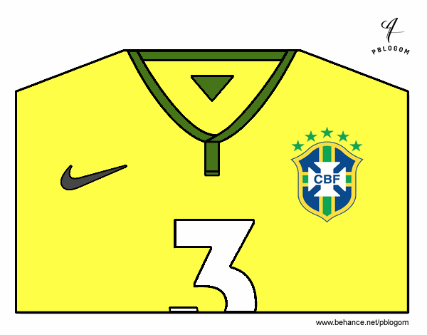 Camiseta del mundial de fútbol 2014 de Brasil