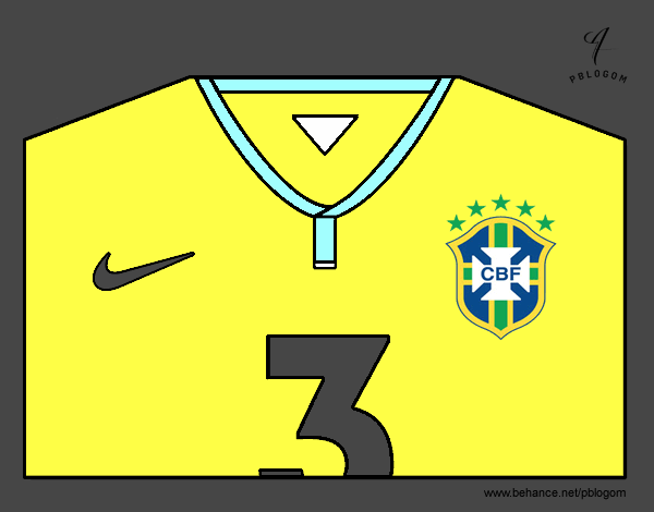 Camiseta del mundial de fútbol 2014 de Brasil