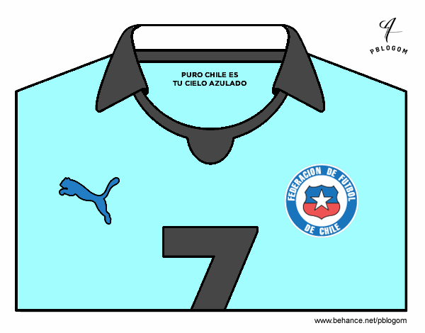 Camiseta del mundial de fútbol 2014 de Chile