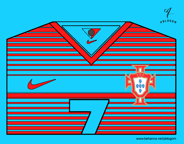 Camiseta del mundial de fútbol 2014 de Portugal