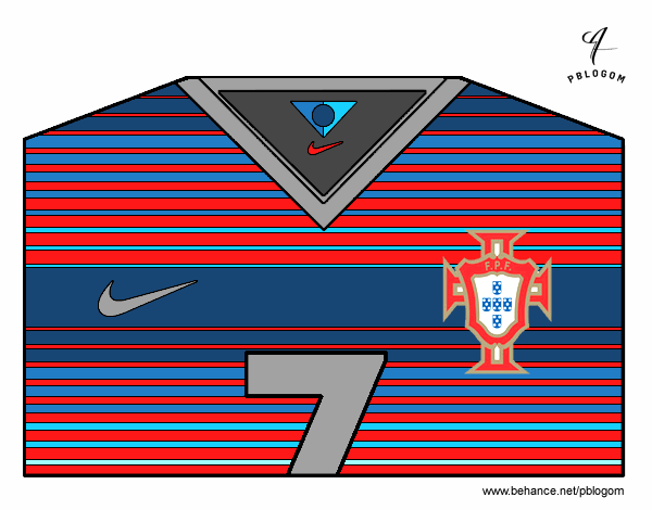 Camiseta De Portugal 2016/17 ojala la viera el presidente de portugal y hacerla en la vida real