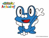 Froakie saludando