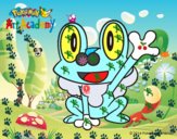 Froakie saludando