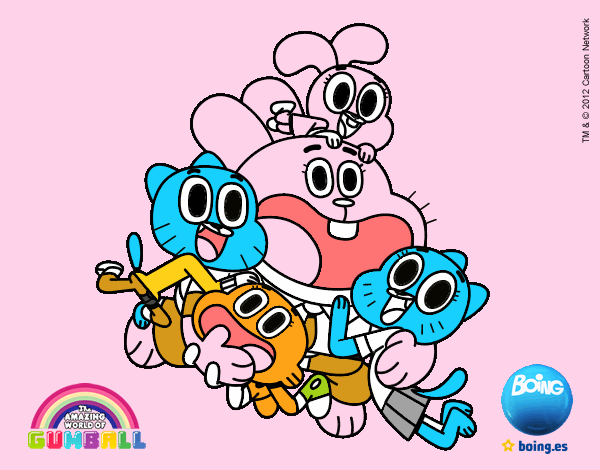 Gumball y amigos contentos