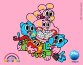 Gumball y amigos contentos