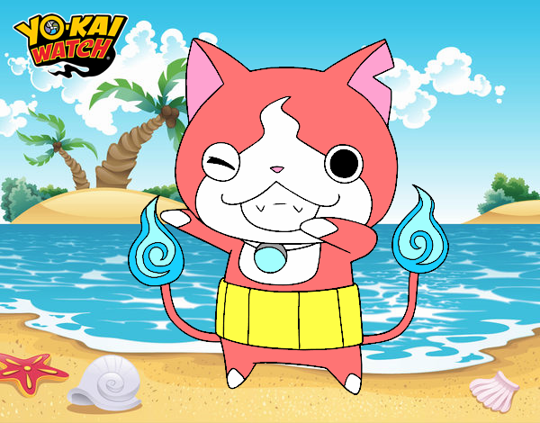 Jibanyan guiñando el ojo