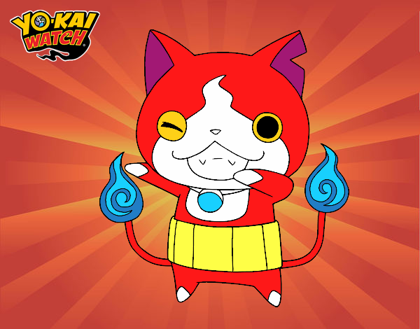 Jibanyan guiñando el ojo