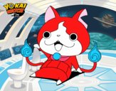 Jibanyan saludando