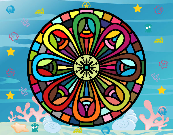 Mandala lápices crecientes