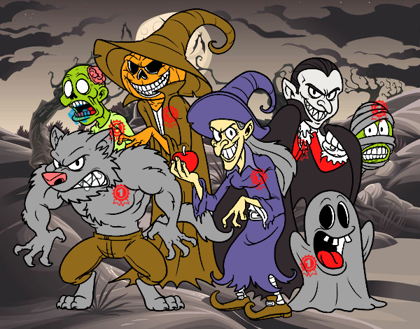 Monstruos de Halloween