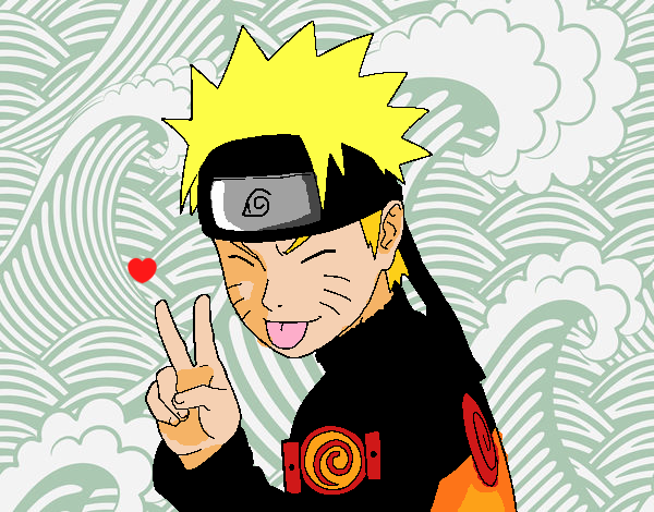 Naruto sacando lengua