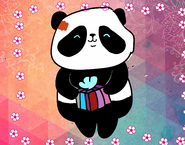 Panda con regalo