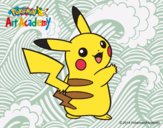 Dibujo Pikachu de espaldas pintado por Nekonemo