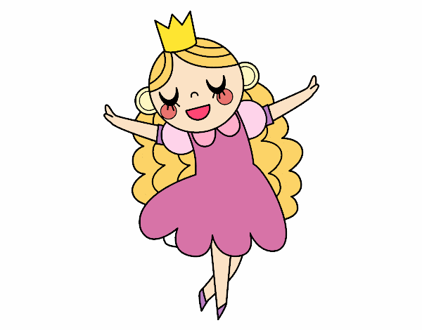Dibujo Princesa felicidad pintado por anyela31