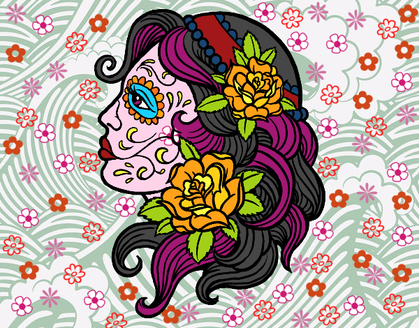 Dibujo de Dia de Muertos México pintado por en Dibujos.net ...