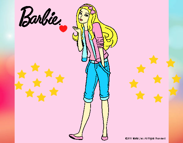 Barbie con look casual