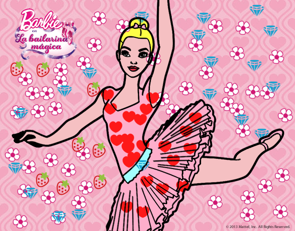 barbie bailando ballet,su segundo arabesque