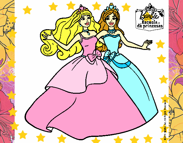 Barbie y su amiga súper felices