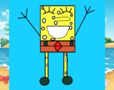 Bob Esponja feliz