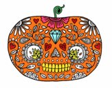 Calabaza del día de los muertos 