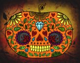 Calabaza del día de los muertos 