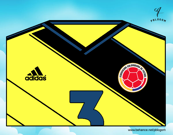 Camiseta del mundial de fútbol 2014 de Colombia