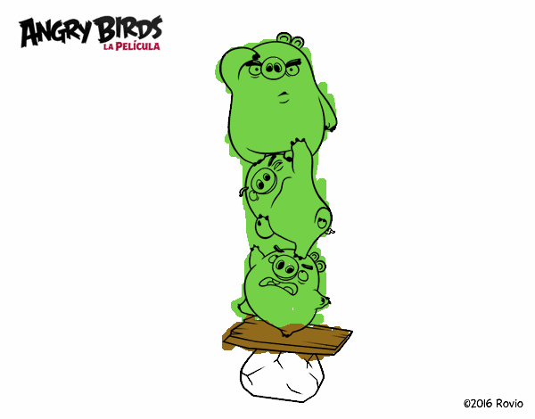 Cerdos verdes de Angry Birds