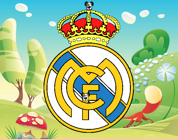 Dibujo De Escudo Del Real Madrid C F Pintado Por En Dibujos Net El D A