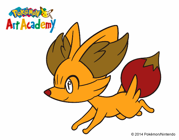 Fennekin corriendo