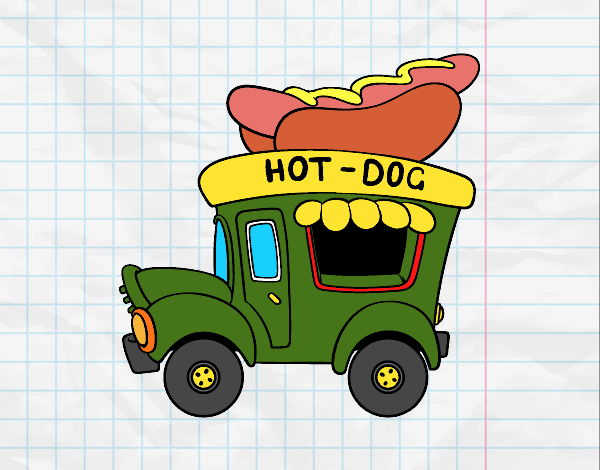 Food truck de perritos calientes