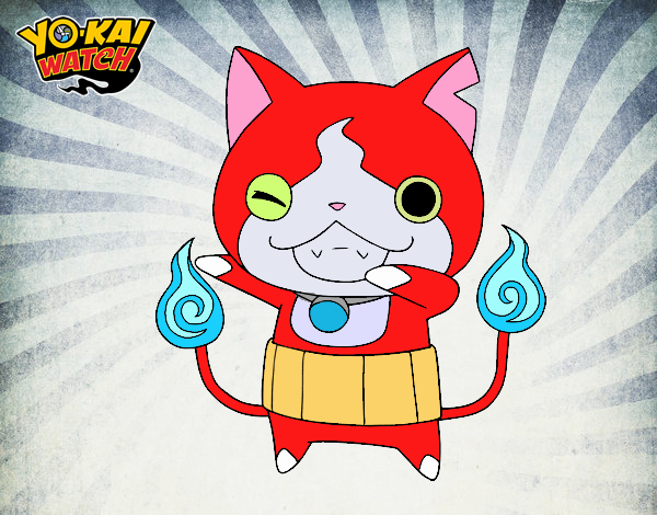 Jibanyan guiñando el ojo