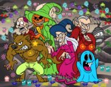 Dibujo Monstruos de Halloween pintado por Seoscuro