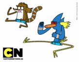 Mordecai y Rigby karatekas