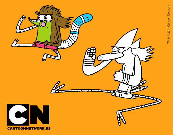 Mordecai y Rigby karatekas