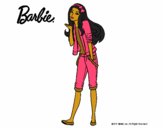 Dibujo Barbie con look casual pintado por dandanhooo