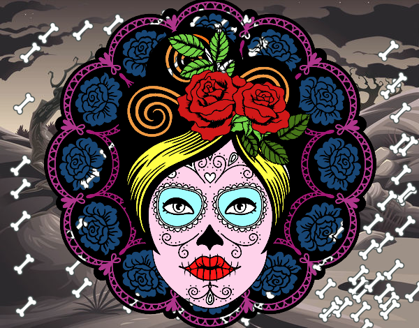 Calavera mejicana femenina