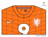 Dibujo Camiseta del mundial de fútbol 2014 de Holanda pintado por vito_lm9