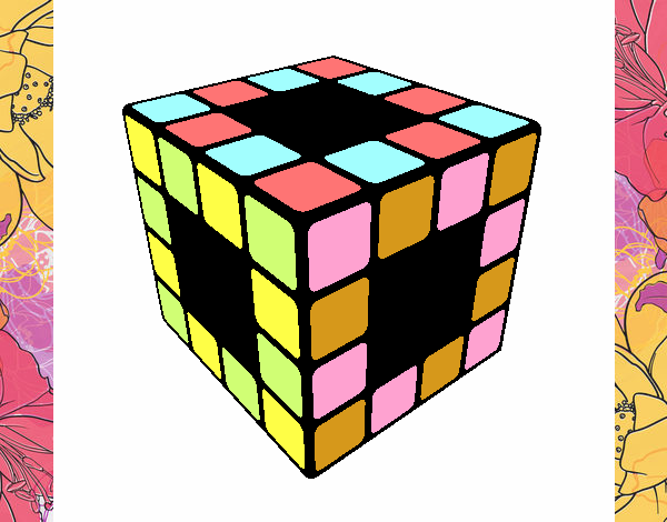 Dibujo Cubo de Rubik pintado por Lucia626