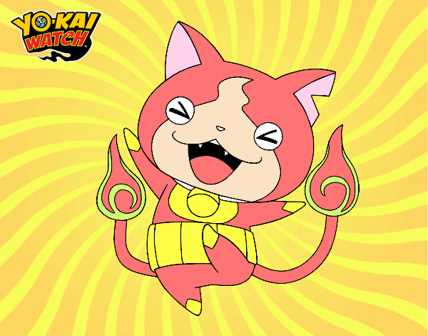 Jibanyan feliz