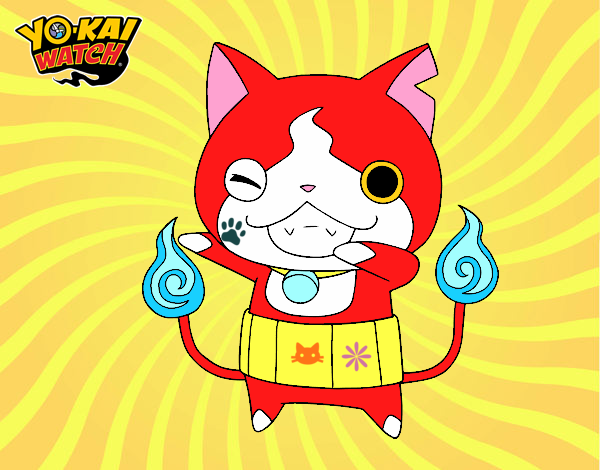 Jibanyan guiñando el ojo