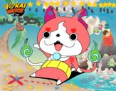 Jibanyan saludando