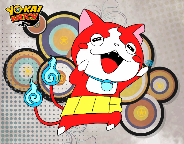 Jibanyan super feliz