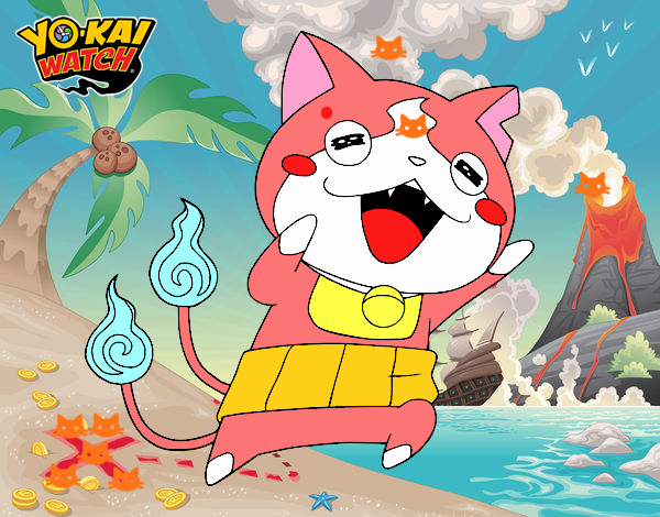 Jibanyan super feliz