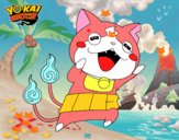 Jibanyan super feliz