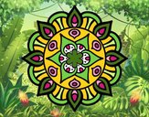 Dibujo Mandala vida vegetal pintado por anamabelam