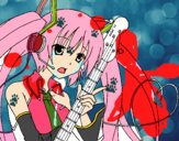 Miku con guitarra