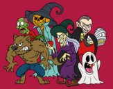 Dibujo Monstruos de Halloween pintado por Chicx_Goma