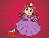 Princesa y zapato de cristal