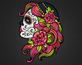 Dibujo Tatuaje de Catrina pintado por RyoSakzaki